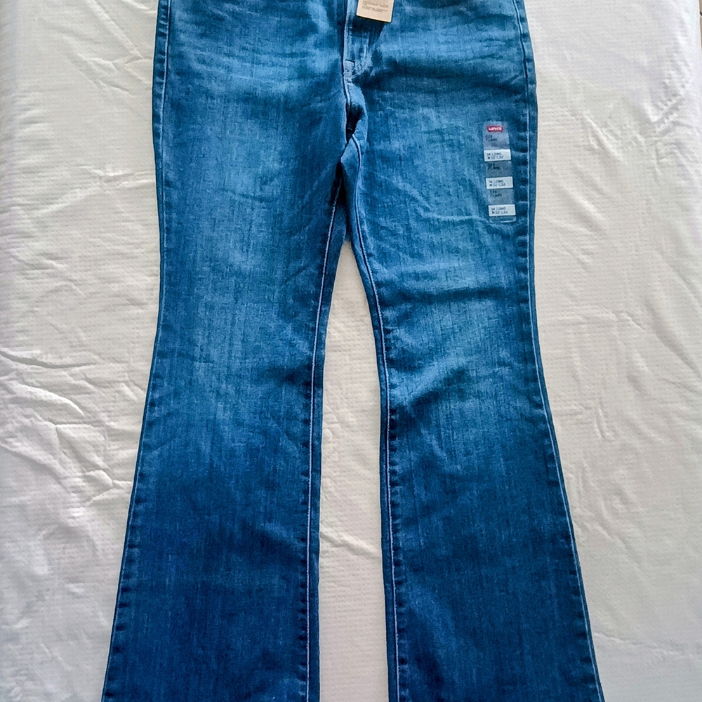 Levi's Blue Flare Wide Leg Denim